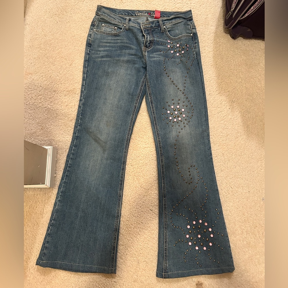 Y2k jeans Vanilla Star size 13 with jewels